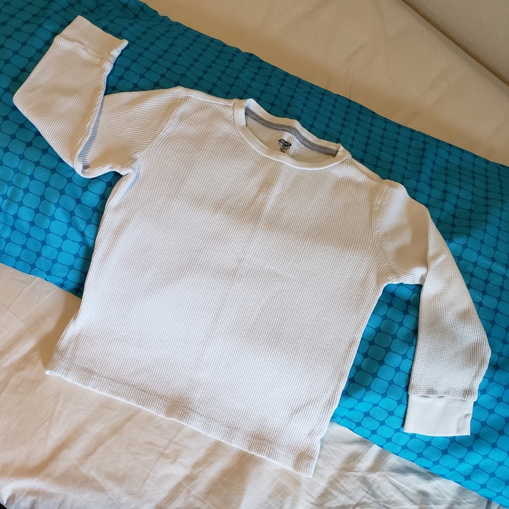 Kid's White Long Sleeve Tee (Old Navy)